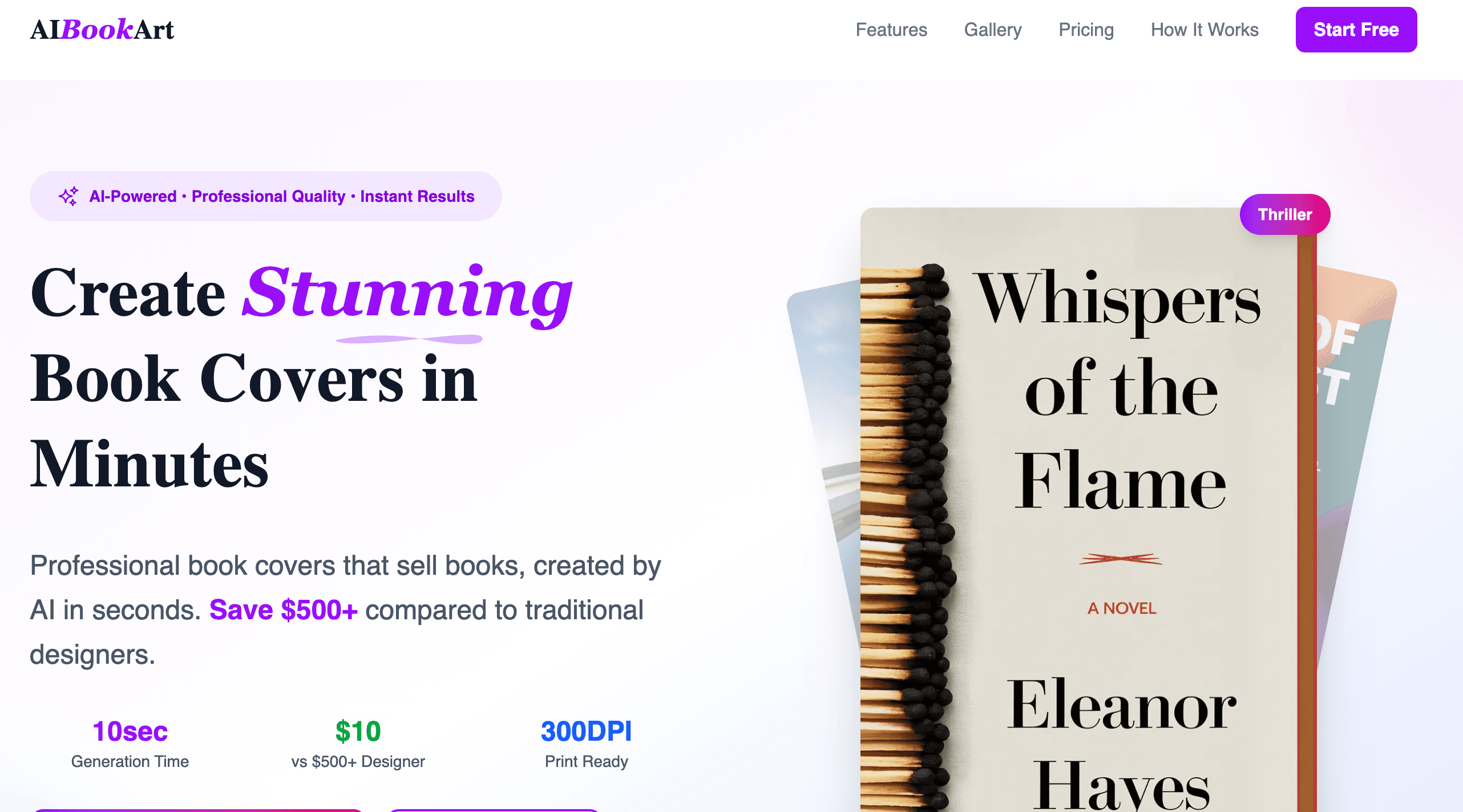 AI Book Art interface